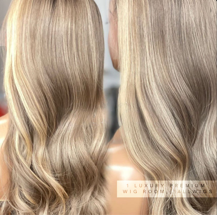 MOST POPULAR PREMIUM (VIP) WIG ROOM BALAYAGE & Natural Colour 5.0 Knot Luxury Lace Wigs