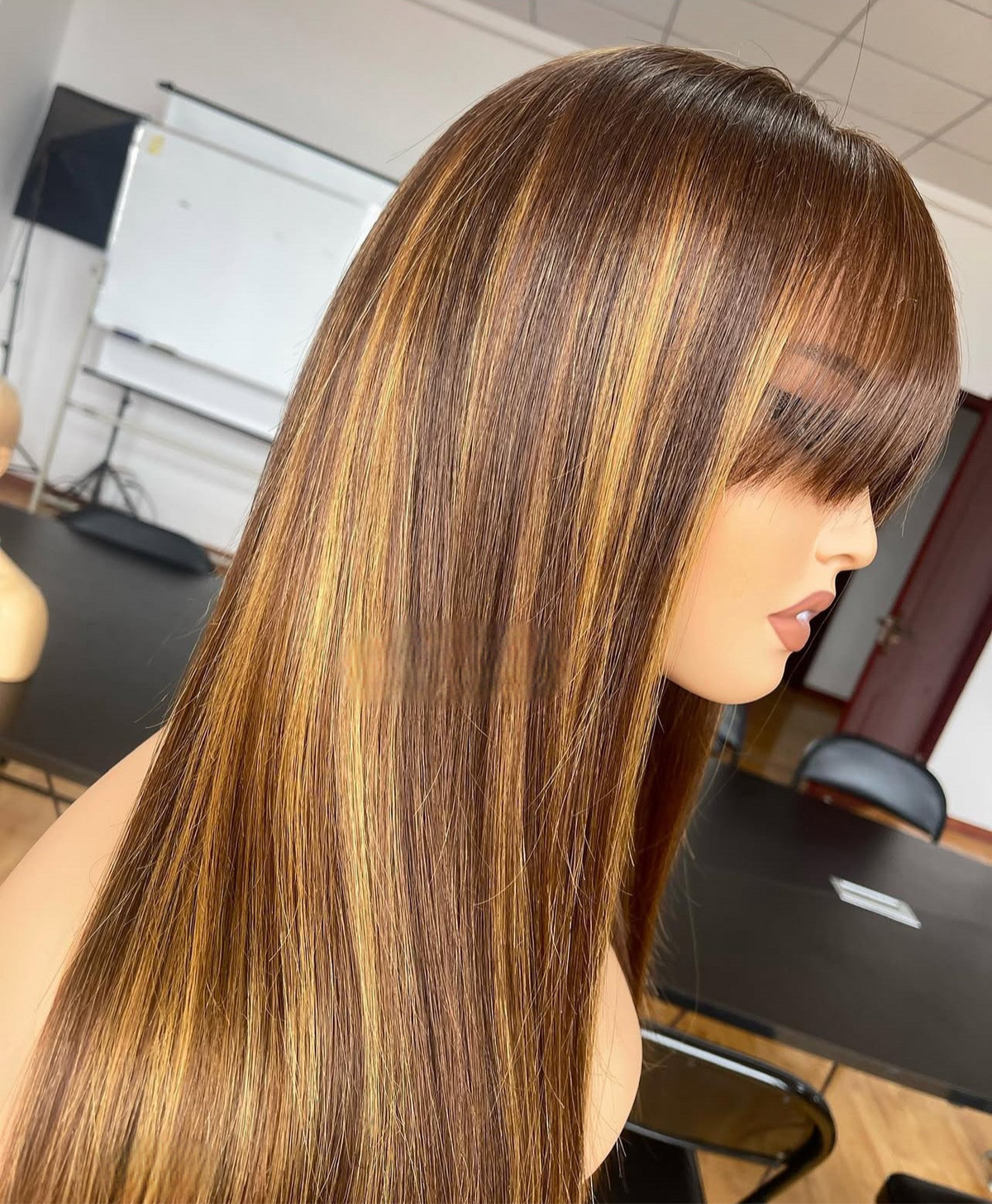 Sunbeam Crown – Warm Highlight Brown Balayage Unit 13x4 Wig