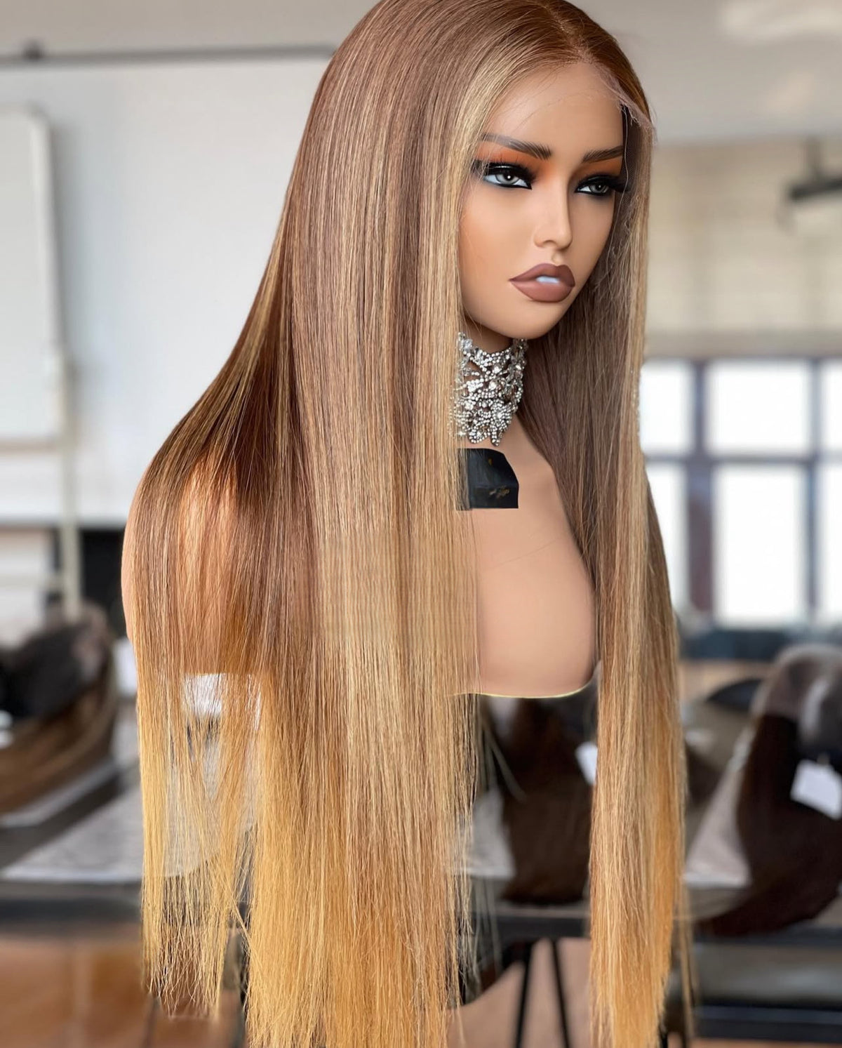 Butter Silk – Soft Blonde Waves in Natural Gradient 13x4