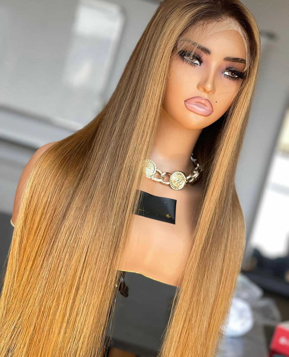 Golden Muse – Honey Blonde Balayage HD Lace Wig 13x4