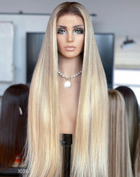 VIP) Honey Drip Blonde Balayage Lace Front Wig – 5.0 HD Lace Summer Season Black Friday Sale