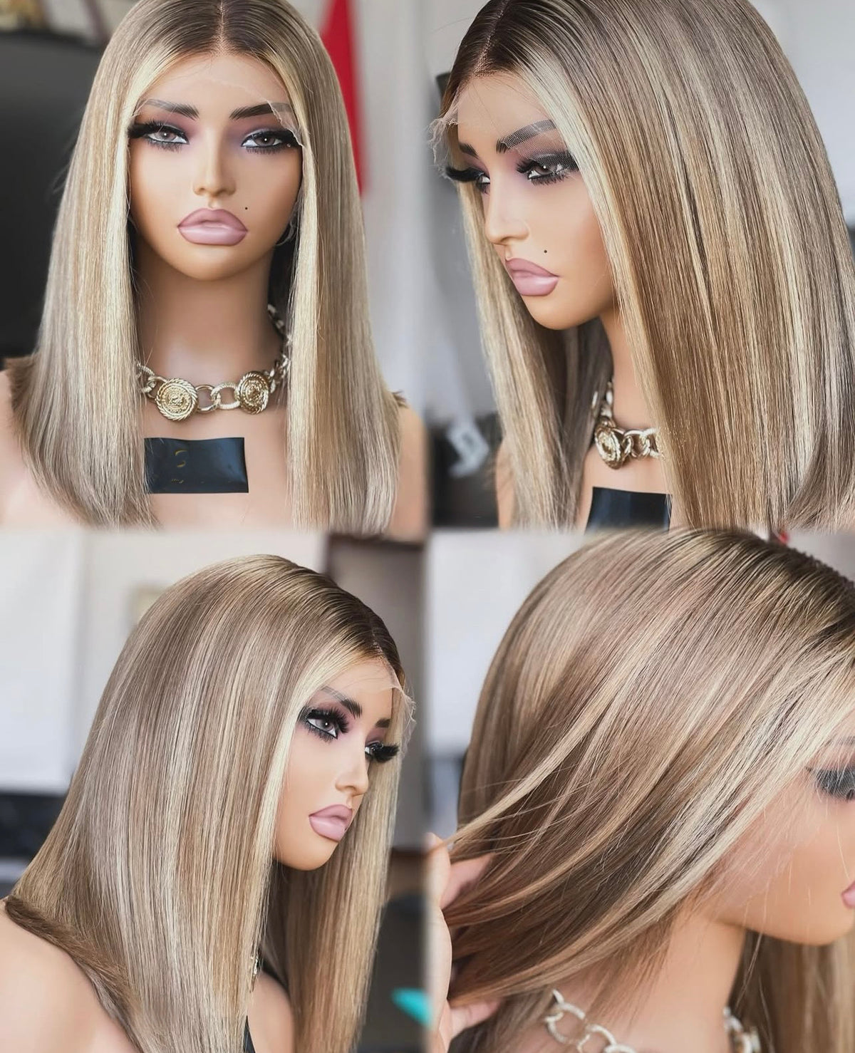 Bahama Summer Brown Bob Wig – Luxury HD Lace Collection | AllWIGS.au