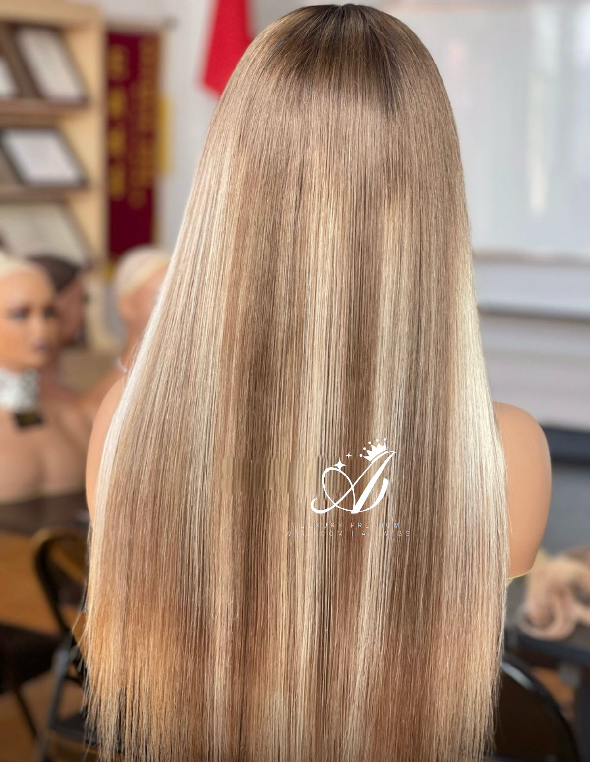 Luxurious Premium Blonde Balayage HD Lace Front Wig, , Summer Season Sale (Vip Sale) Hot Selling 100% human hair Single Donor hair - Popular