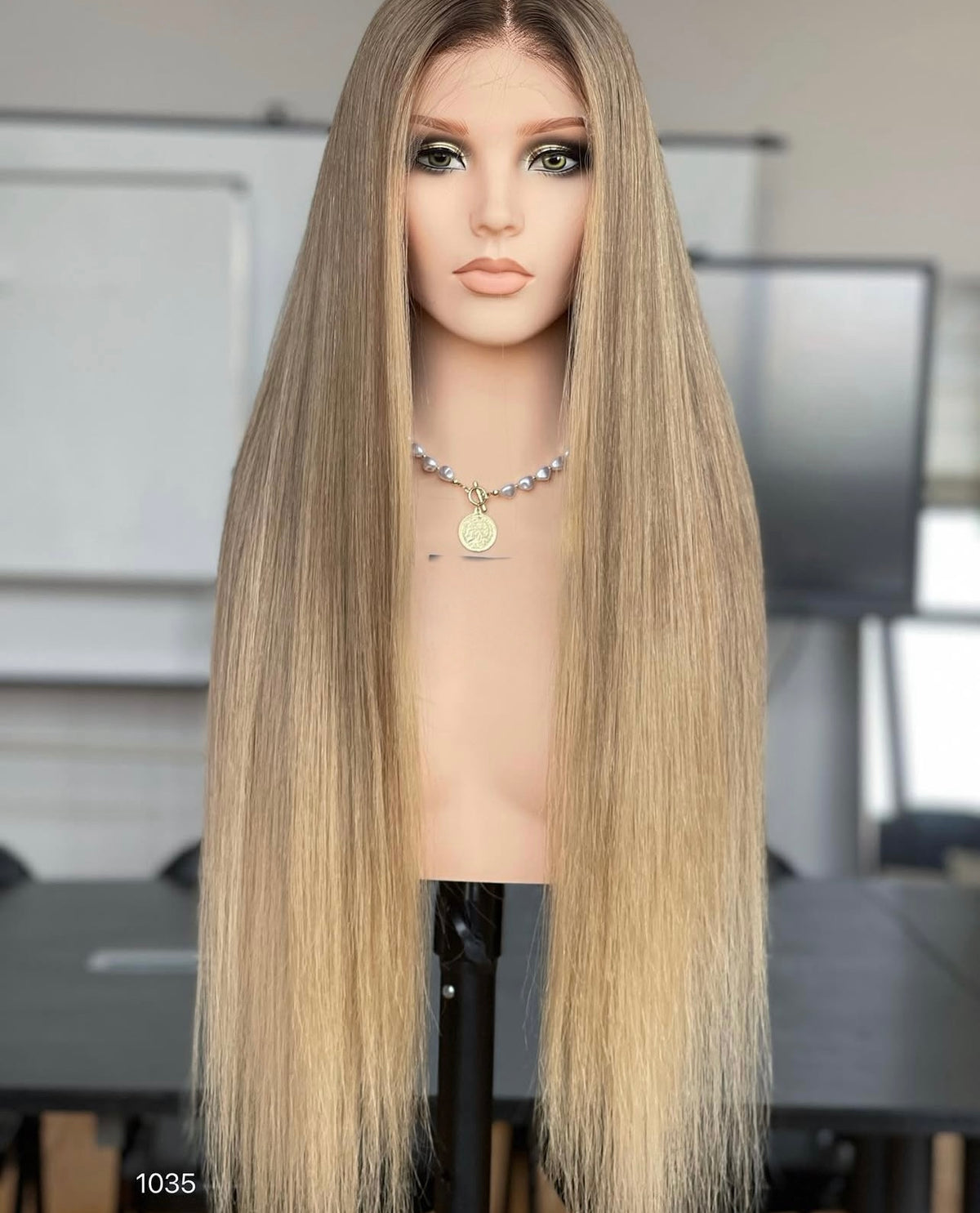 VIP) Honey Drip Blonde Balayage Lace Front Wig – 5.0 HD Lace Summer Season Black Friday Sale