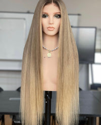 VIP) Honey Drip Blonde Balayage Lace Front Wig – 5.0 HD Lace Summer Season Black Friday Sale