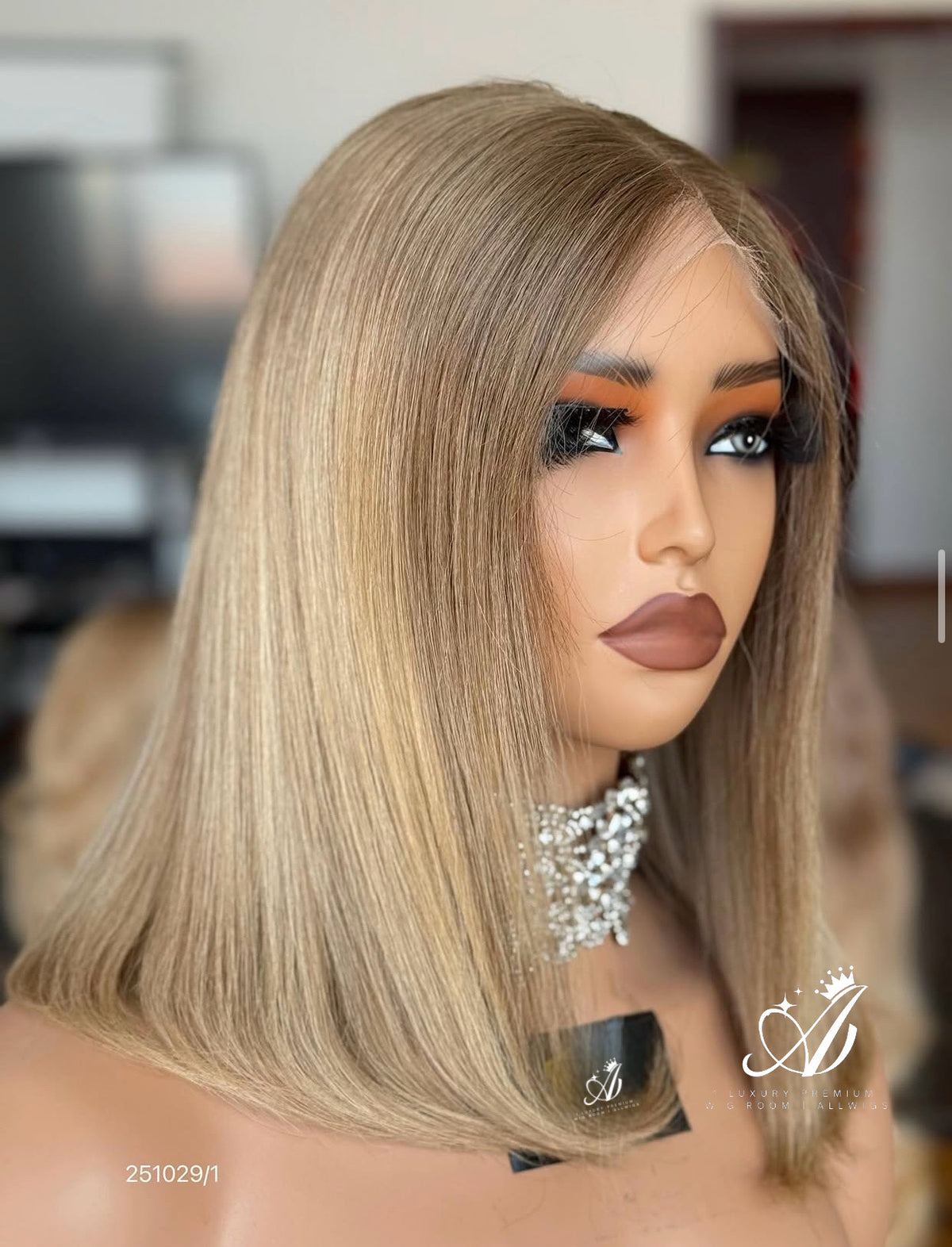 Champagne Pearl Balayage — 5.0 Luxury Lace (Russian Single Donor)