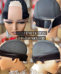 Upgraded Silk Patch Wig Cap Tool – Scalp Illusion Base | Platinum 2.0 Cancer Inclusive Medical Grade Wig Luxury Luxury Hair Tool ™️ Re-usable Long-Life Span 2 in 1 Smart Cap Easy to Stretch-Wear Adjustable Cap Size