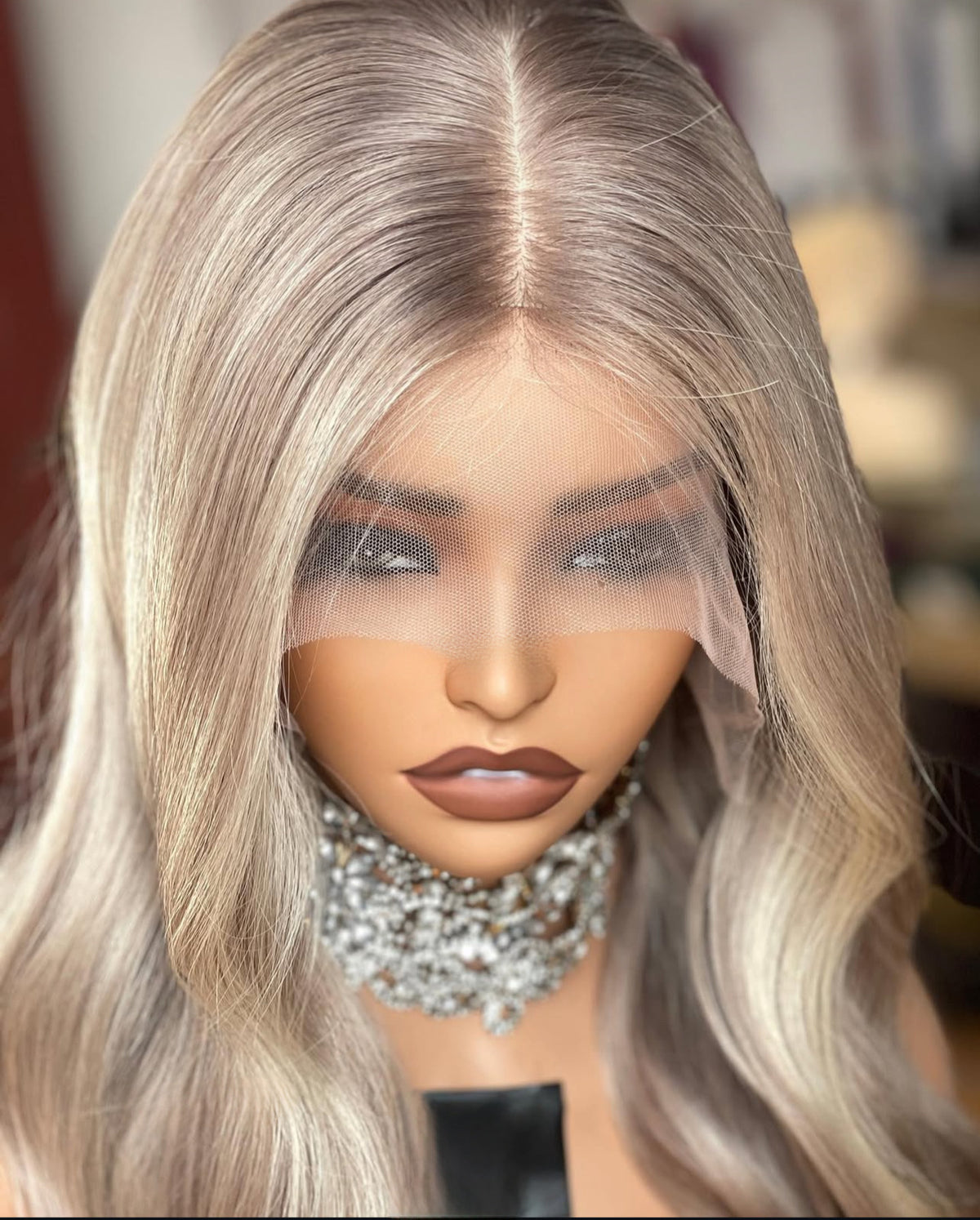 Luxury Raw Blonde Virgin hair HD Lace Slavic & European hand-made single knot Wig