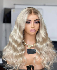 Icy Ash Blonde Wig Series Vanilla Silk – Buttery Blonde HD Closure Wig 13x4