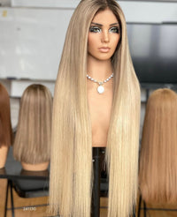 VIP) Honey Drip Blonde Balayage Lace Front Wig – 5.0 HD Lace Summer Season Black Friday Sale