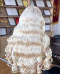 Platinum 2.0 Blonde Lace Front 613 100% Human hair Single donor Lace front Wig  | Balayage Fission 1™ – Platinum Melt HD Lace Wig (Premium 2.0)