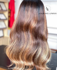 (VIP) Ombre Sweet Amber Medical Grade Elegant Classy HD Luxury Lace Front Wig, Summer Season Sale (Vip Sale) Hot Selling 100% human hair Single Donor hair