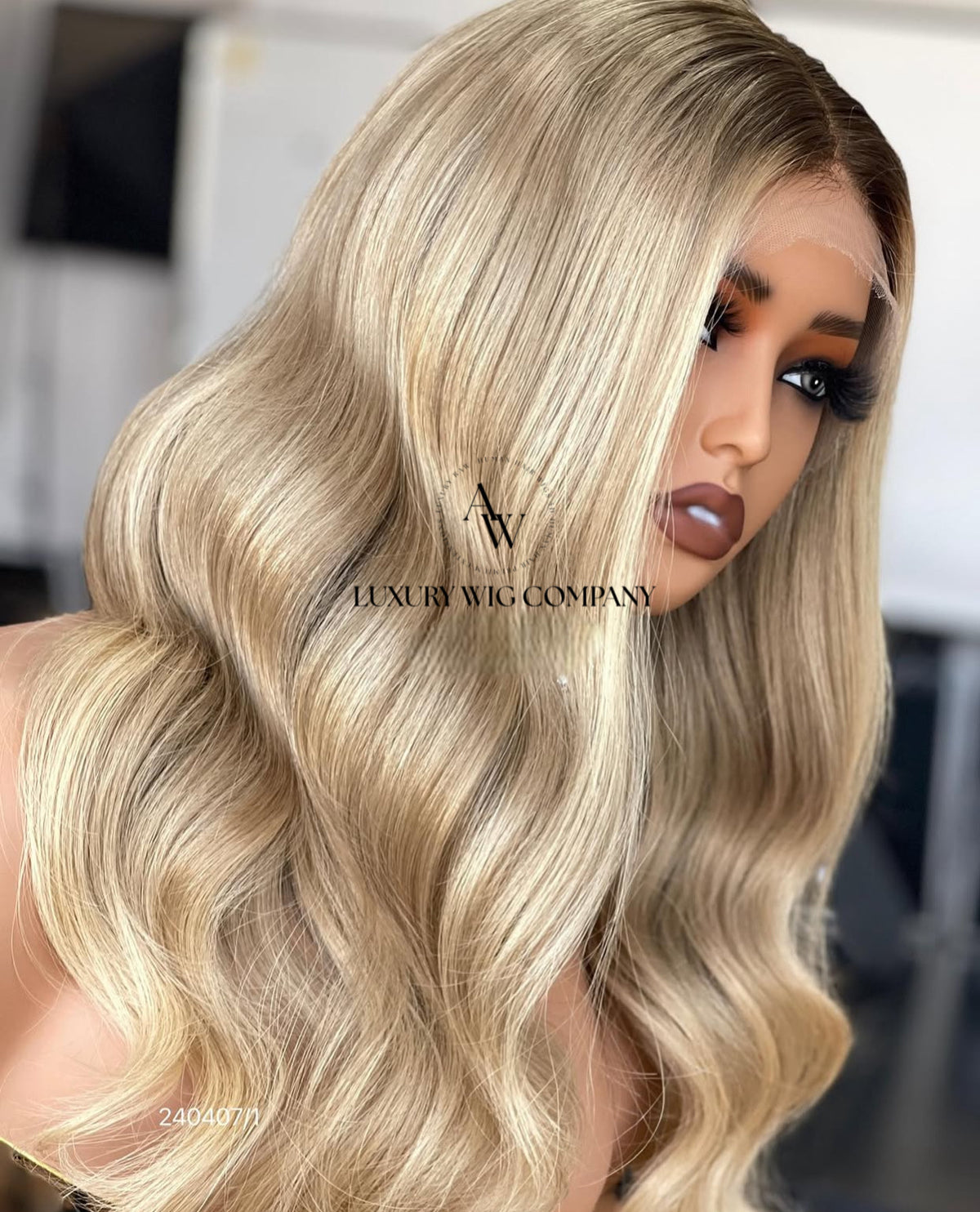 (VIP) Sweet-Honey Amber Premium 5.0 Knot Balayage Raw Virgin Hair Glueless Lace front luxury 13x5 , Summer Season Sale (Vip Sale) Hot Selling 100% human hair Single Donor hair