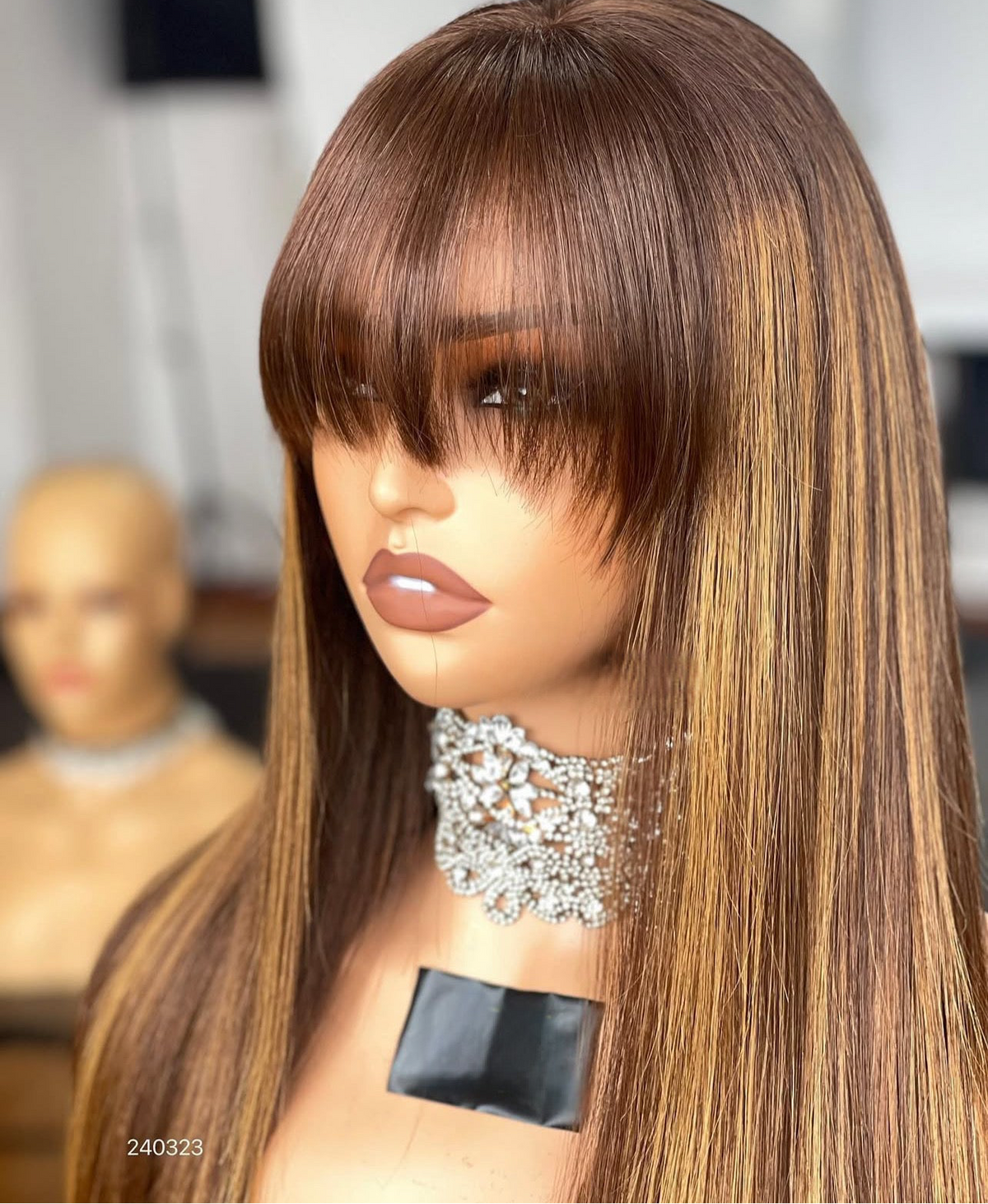 Sunbeam Crown – Warm Highlight Brown Balayage Unit 13x4 Wig