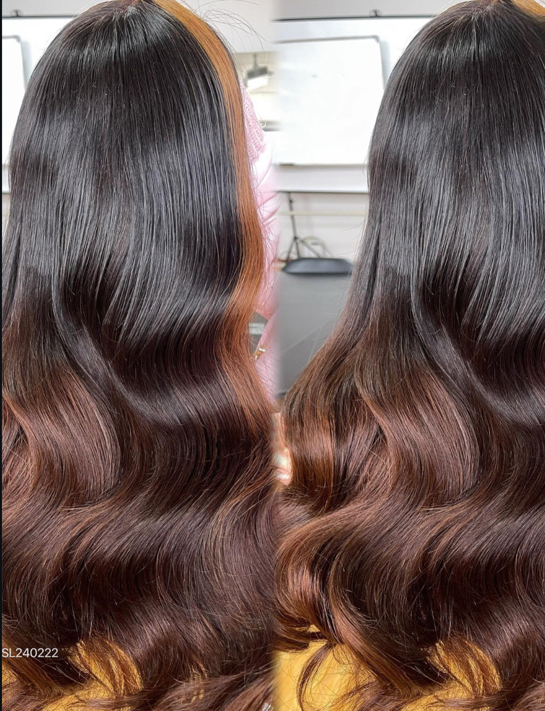 Brown Balayage Premium Luxury Wig Room Vera Noire™ Platinum 2.0 Ultra VIP Black Human Hair Wig – 13x5 Lace Frontal, Slavic Luxury Finish, 180–250% Density | Allwigs.store™