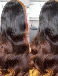 Brown Balayage Premium Luxury Wig Room Vera Noire™ Platinum 2.0 Ultra VIP Black Human Hair Wig – 13x5 Lace Frontal, Slavic Luxury Finish, 180–250% Density | Allwigs.store™