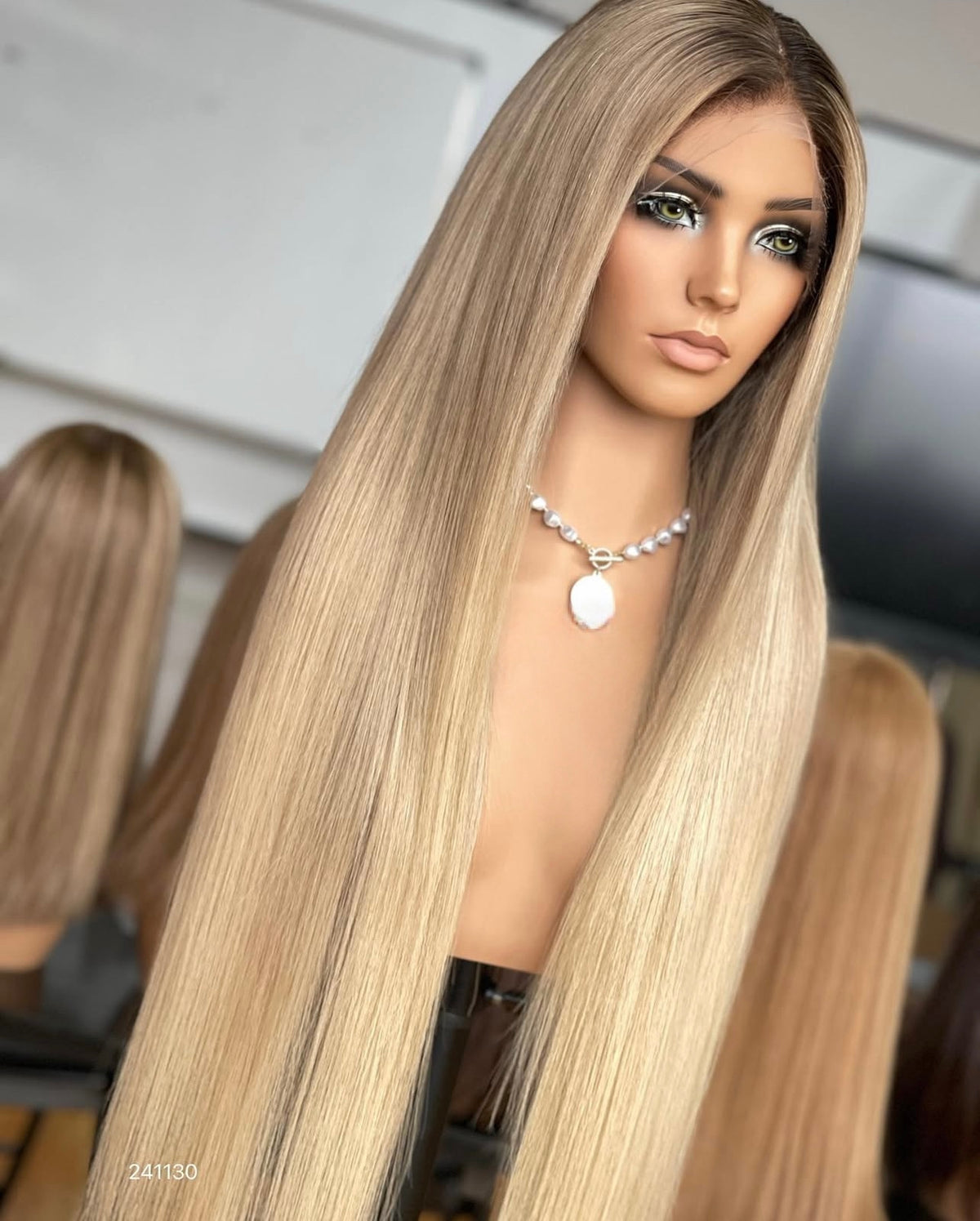 VIP) Honey Drip Blonde Balayage Lace Front Wig – 5.0 HD Lace Summer Season Black Friday Sale