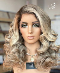 Russian Blonde Balayage Melt – Premium 2.0 Lace | 5.0 Luxury Lace Upgrade Curly