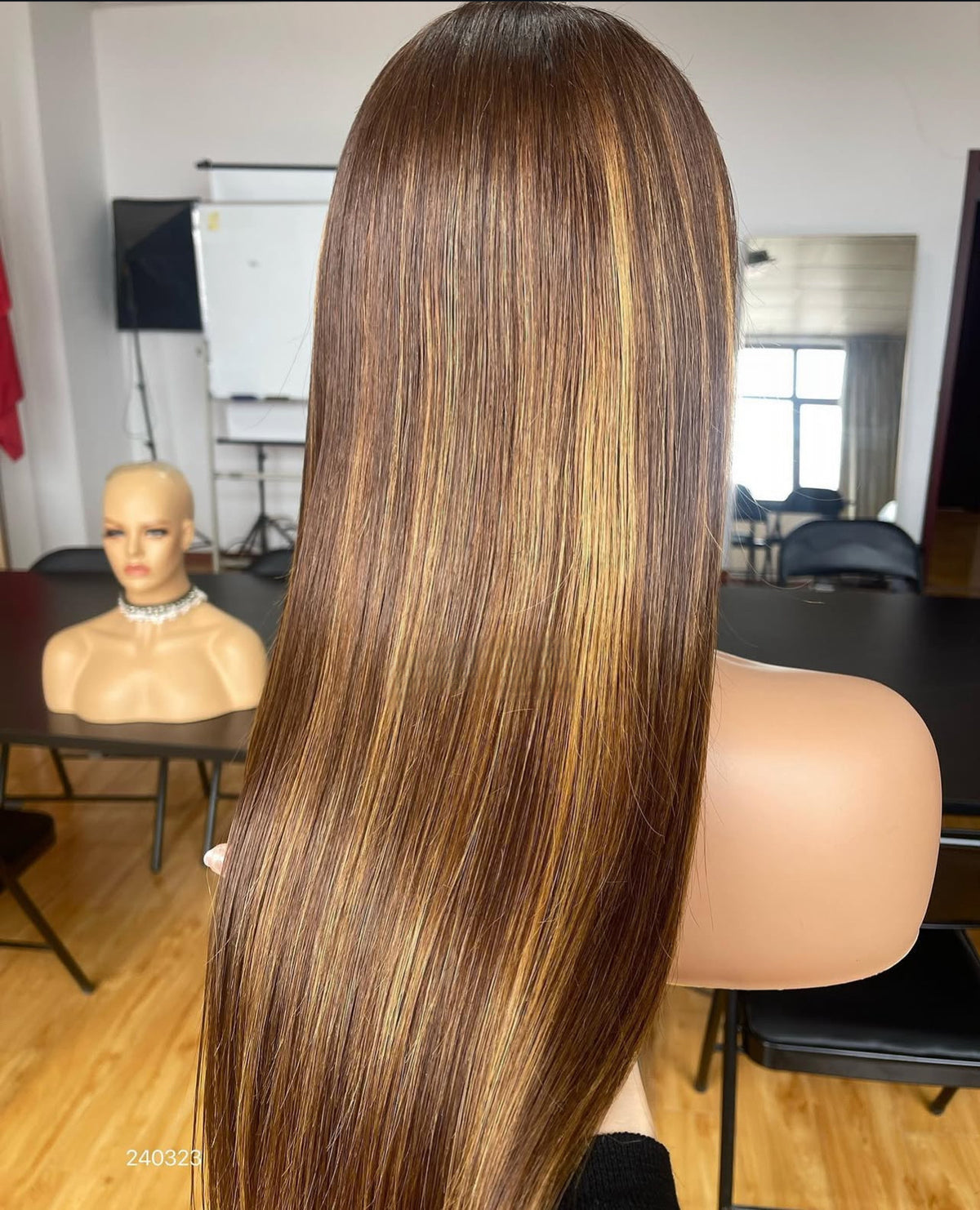 Sunbeam Crown – Warm Highlight Brown Balayage Unit 13x4 Wig