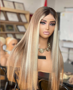 Vanilla Beam – Body Wave Blonde Balayage Wig Popular 13x4
