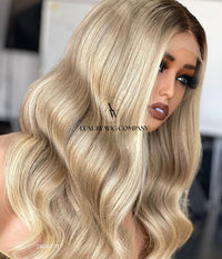 (VIP) Sweet-Honey Amber Premium 5.0 Knot Balayage Raw Virgin Hair Glueless Lace front luxury 13x5 , Summer Season Sale (Vip Sale) Hot Selling 100% human hair Single Donor hair