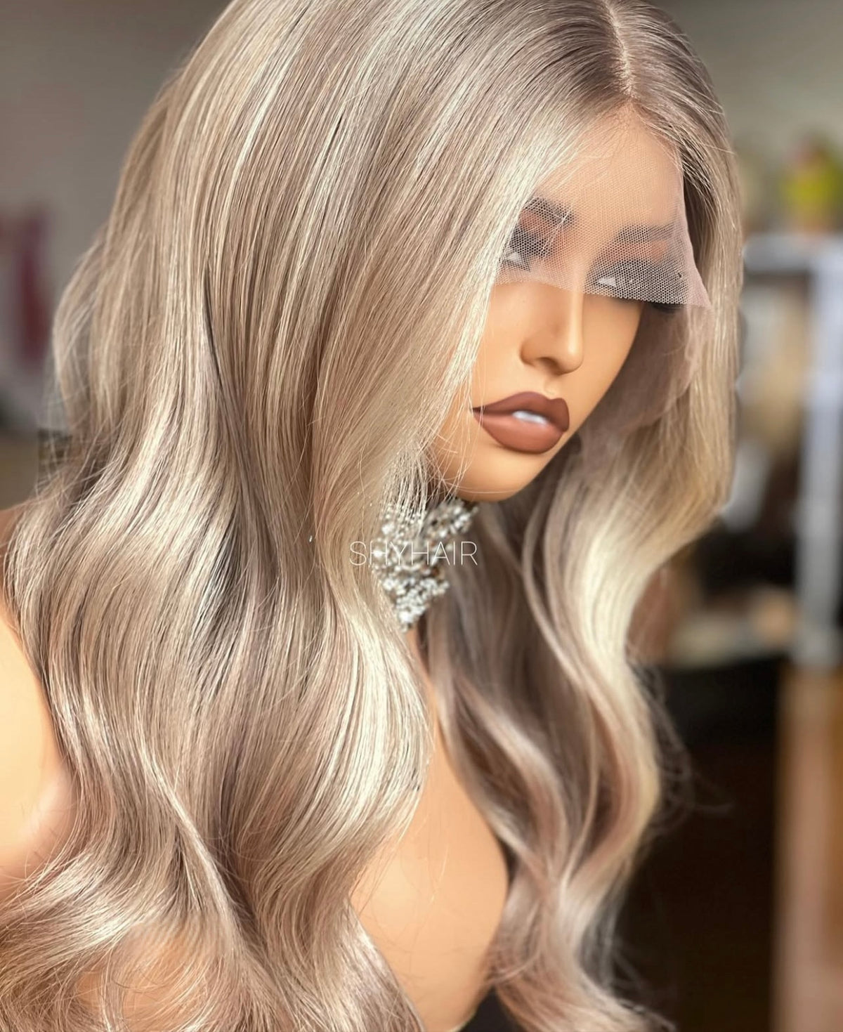 Luxury Raw Blonde Virgin hair HD Lace Slavic & European hand-made single knot Wig