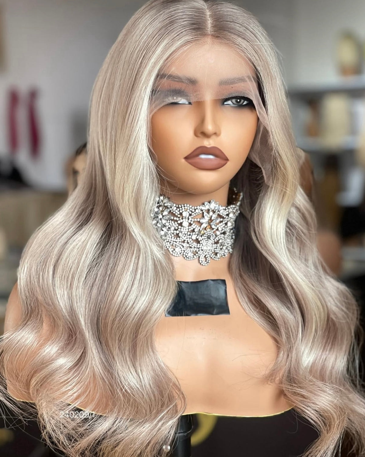 Luxury Raw Blonde Virgin hair HD Lace Slavic & European hand-made single knot Wig