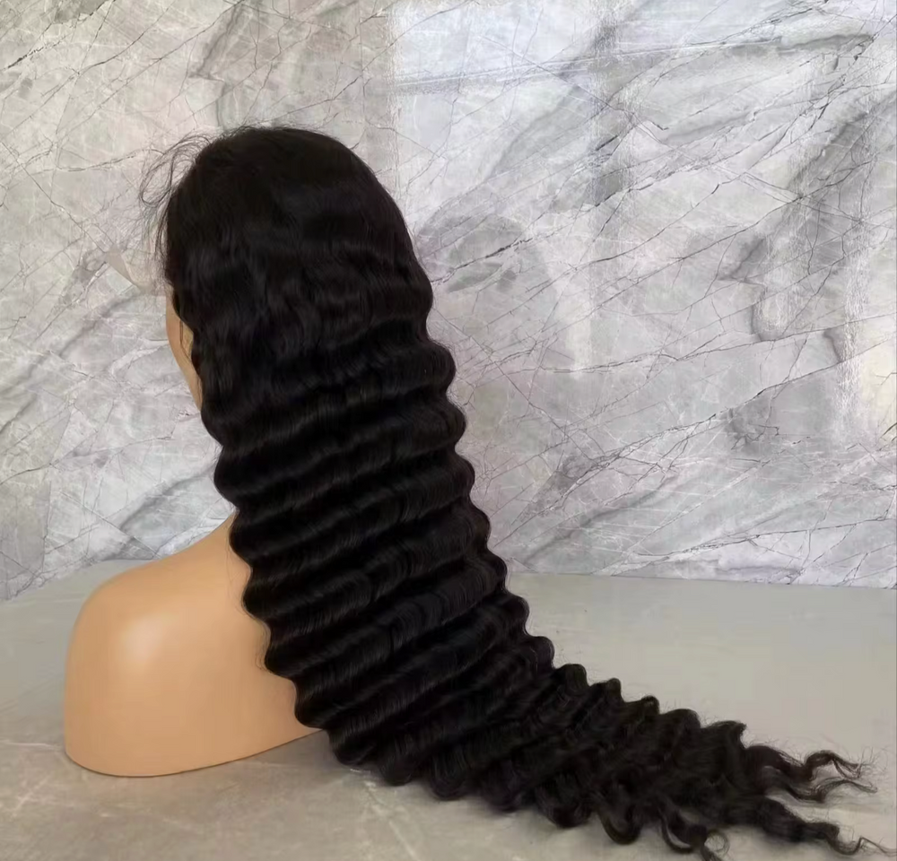 (VIP) Ariel Deep Wave HD 13x5 Lace Front Wig Water Wave Lace Front Perfect Vacation Unit Season HD Luxury Wig Sale, Hot Selling 100% Human Hair Single donor Wigs