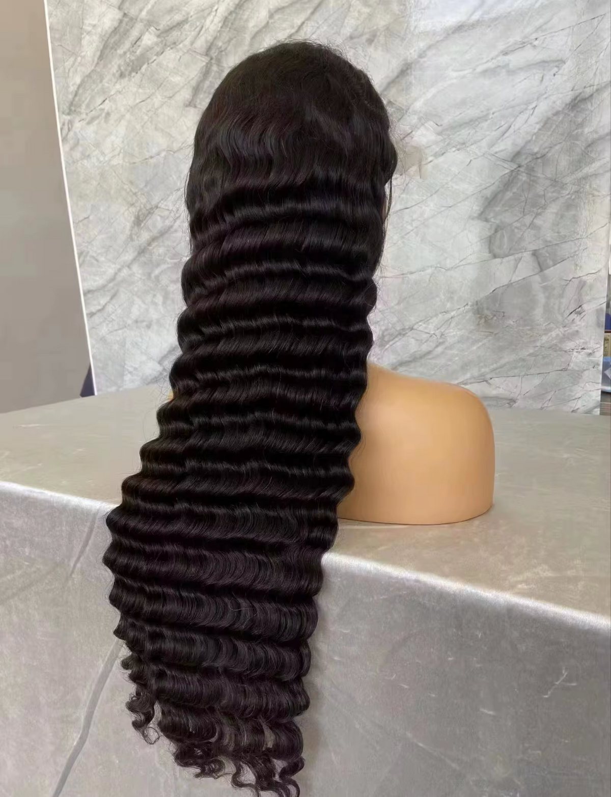 (VIP) Ariel Deep Wave HD 13x5 Lace Front Wig Water Wave Lace Front Perfect Vacation Unit Season HD Luxury Wig Sale, Hot Selling 100% Human Hair Single donor Wigs