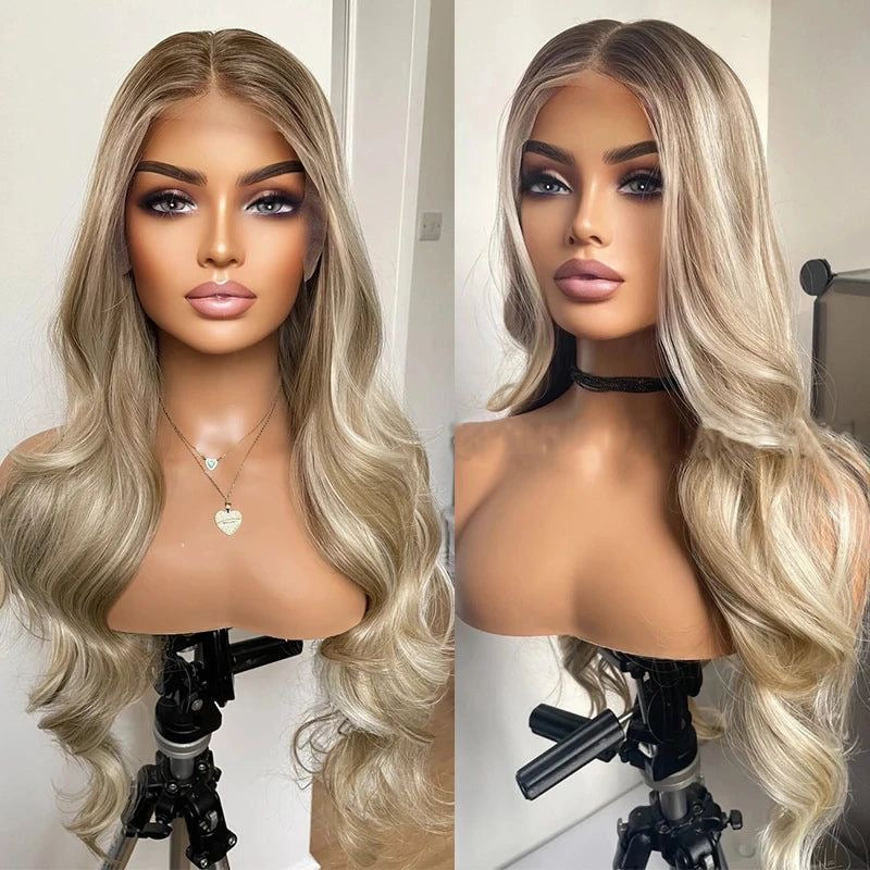New Upgraded Plantinum Series Hollywood Silver-Ash Blonde — Premium 2.0 Lace (Celebrity Finish) Most Popular Global Luxury Blonde 613 light brown Natural Rooms (VIP) Luxury WigRoom - Hot Selling Lace front Wig. Allwigs.store™️